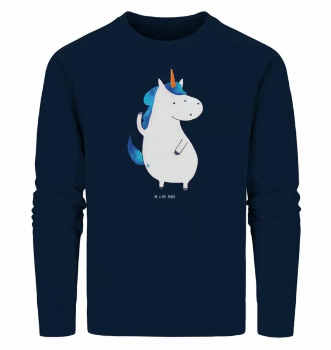 Mr. & Mrs. Panda Longpullover Größe L Einhorn Mann - French Navy - Geschenk günstig online kaufen