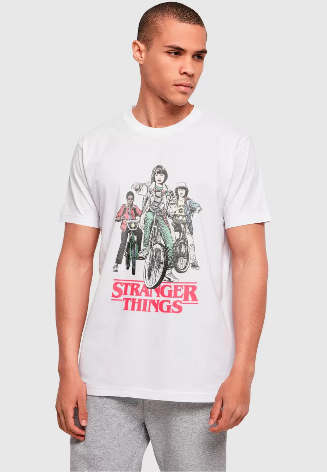 ABSOLUTE CULT T-Shirt "ABSOLUTE CULT Herren Stranger Things - Retro Bikers günstig online kaufen