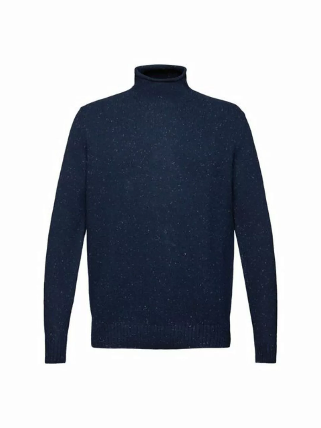 Esprit Strickpullover Pullover mit Stehkragen aus Wollmix günstig online kaufen