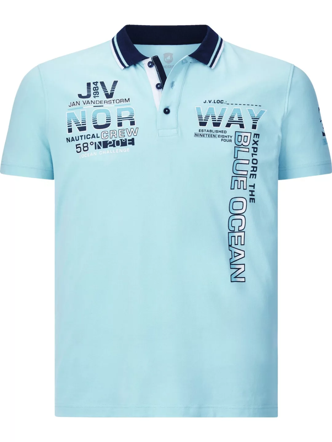 Jan Vanderstorm Poloshirt JERKER aus weichem Baumwoll-Piqué günstig online kaufen