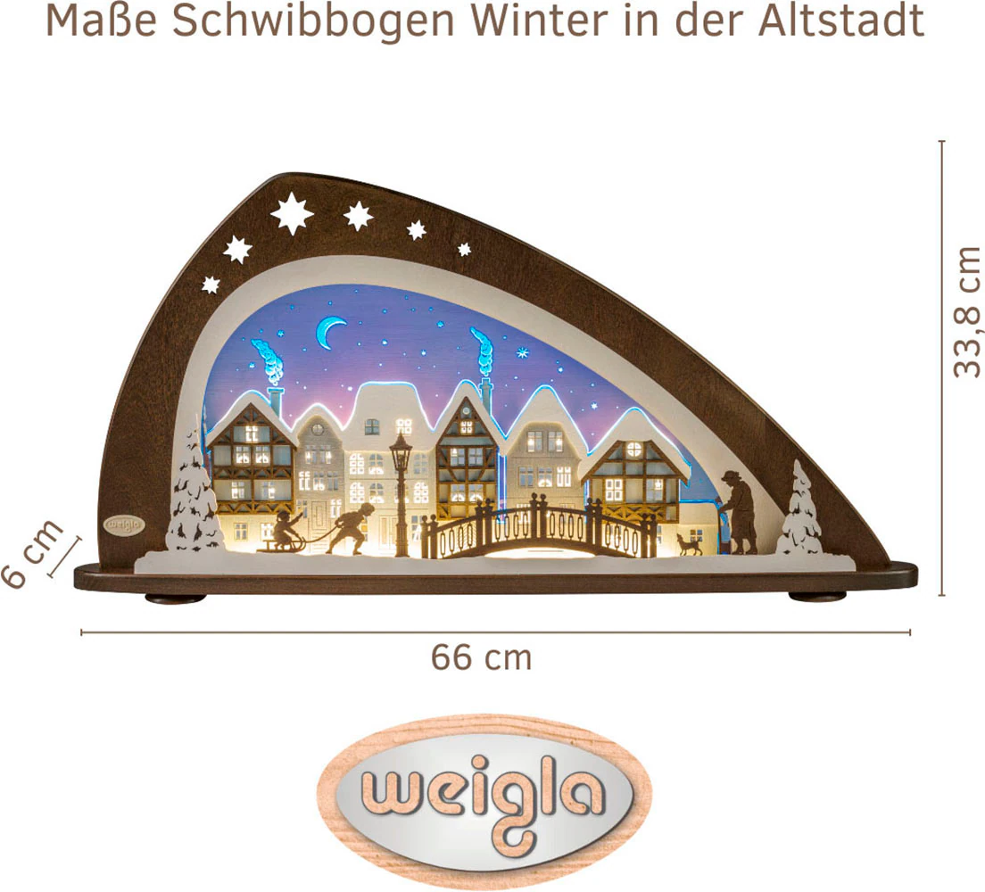 Weigla Lichterbogen »Winter in der Altstadt, Weihnachtsdeko« günstig online kaufen