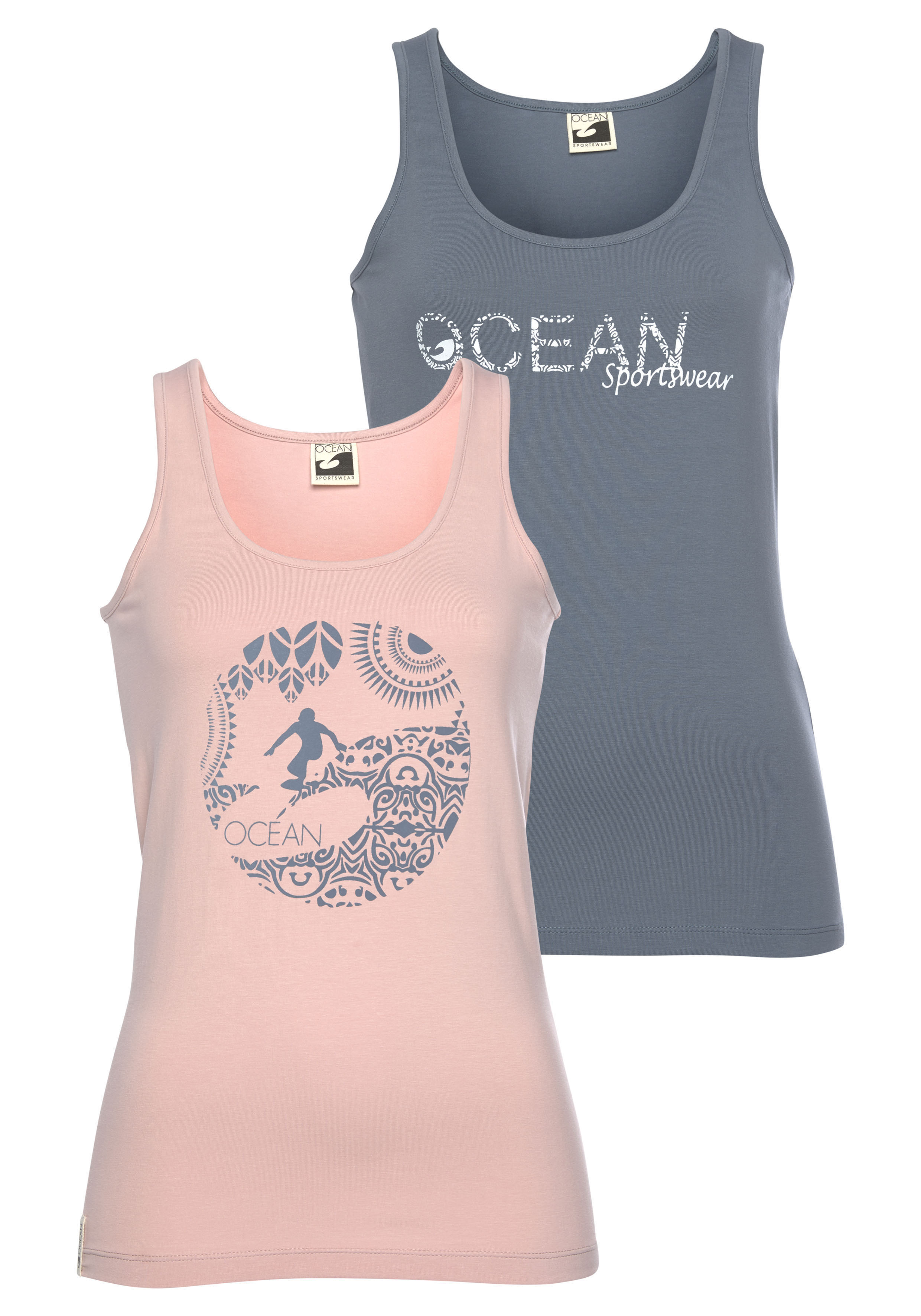 Ocean Sportswear Tanktop, (Packung, 2er-Pack), mit unterschiedlichen Drucke günstig online kaufen
