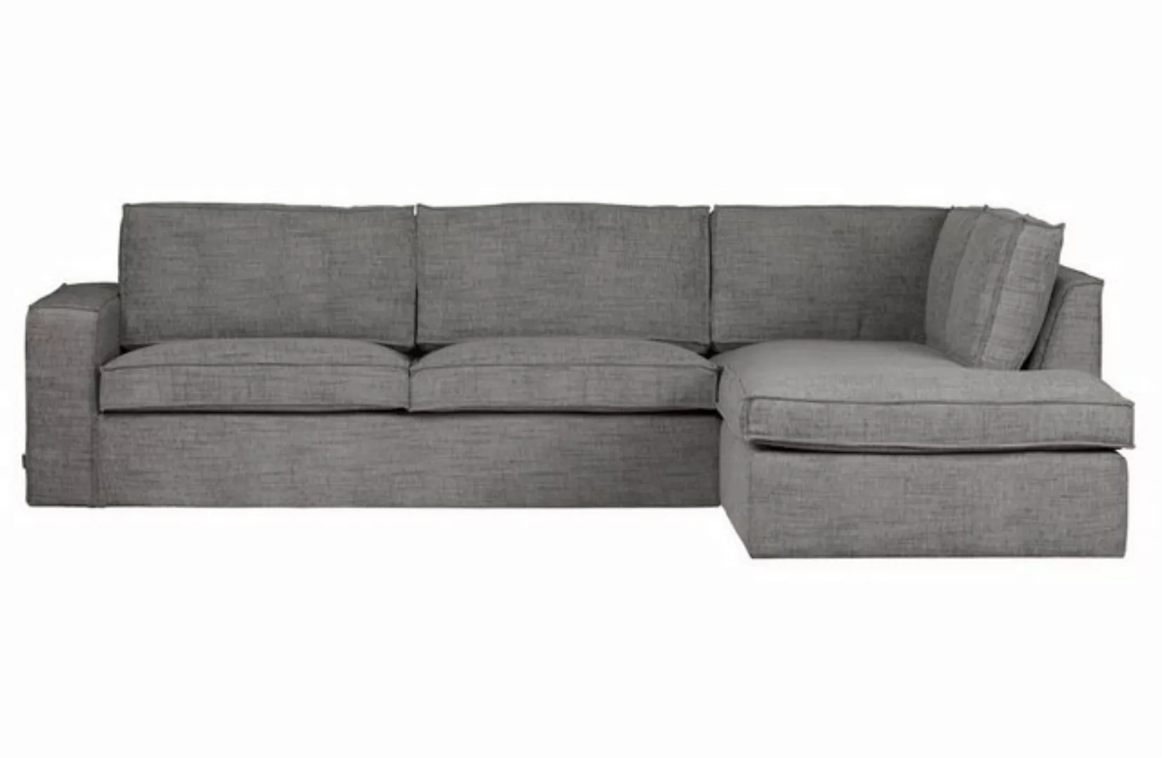 Basiclabel Ecksofa Hajo aus Melange-Gewebe Rechts günstig online kaufen