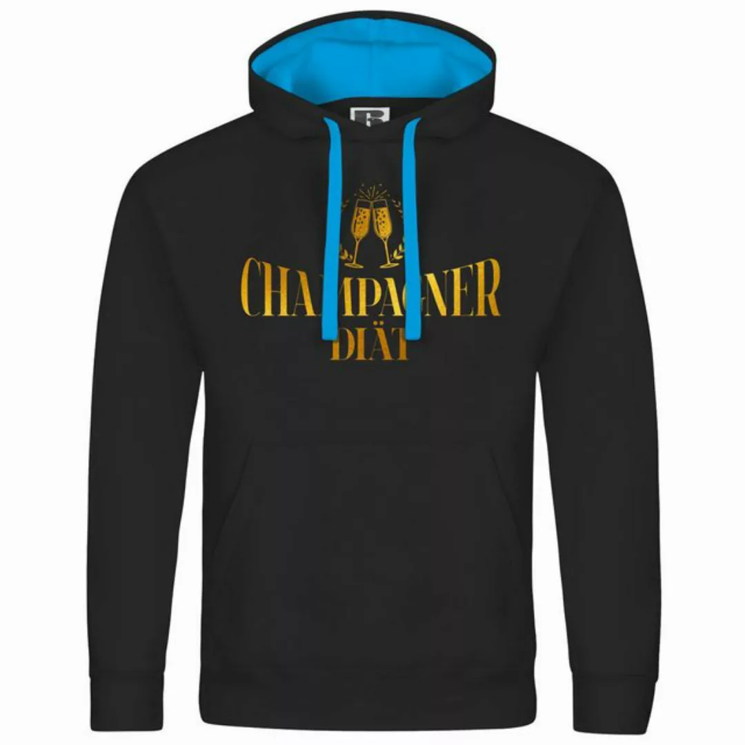 deinshirt Kapuzenpullover Herren Kapuzenpullover Champagner Diät Mit Print günstig online kaufen