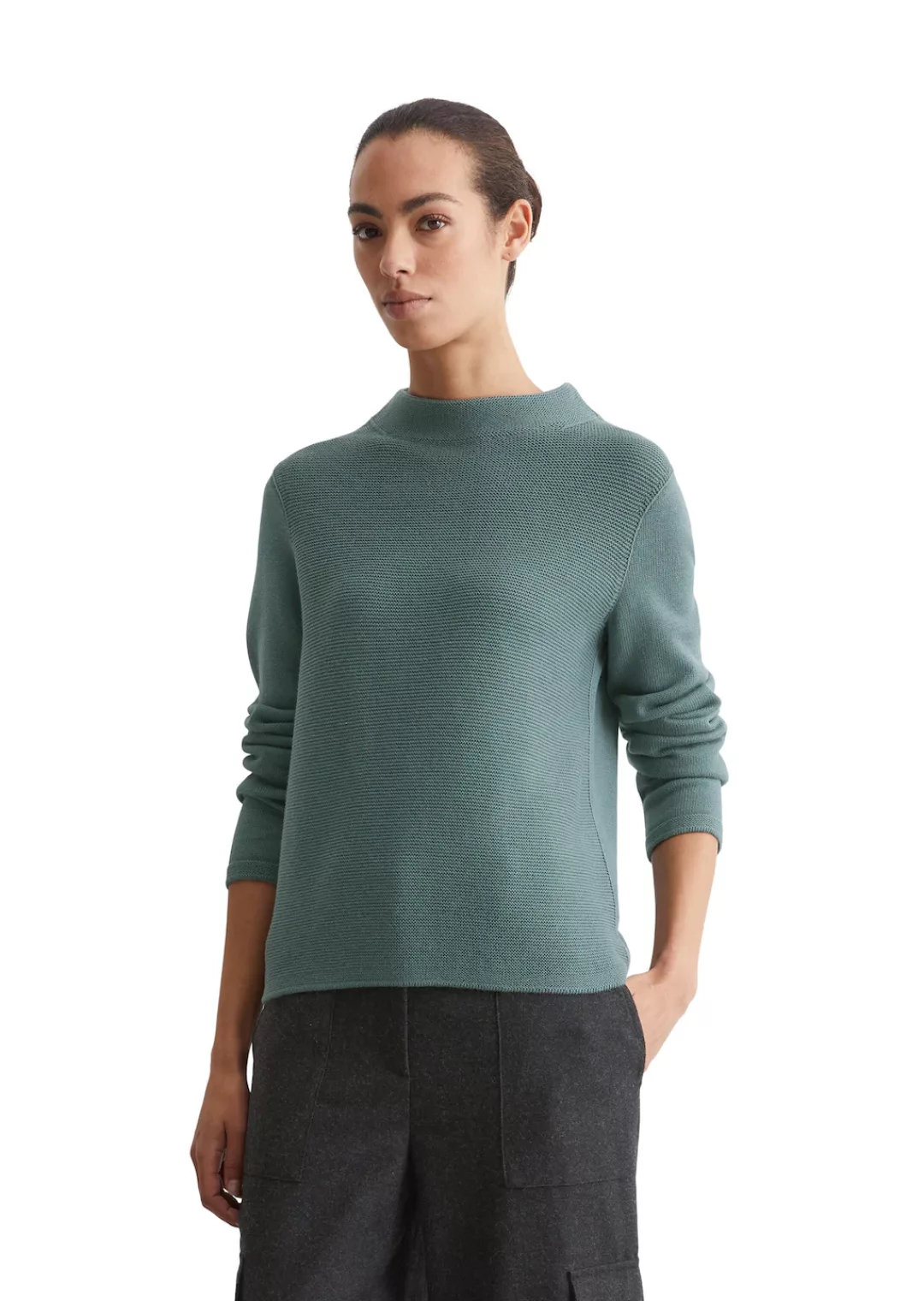 Marc OPolo Stehkragenpullover "aus Organic Cotton" günstig online kaufen