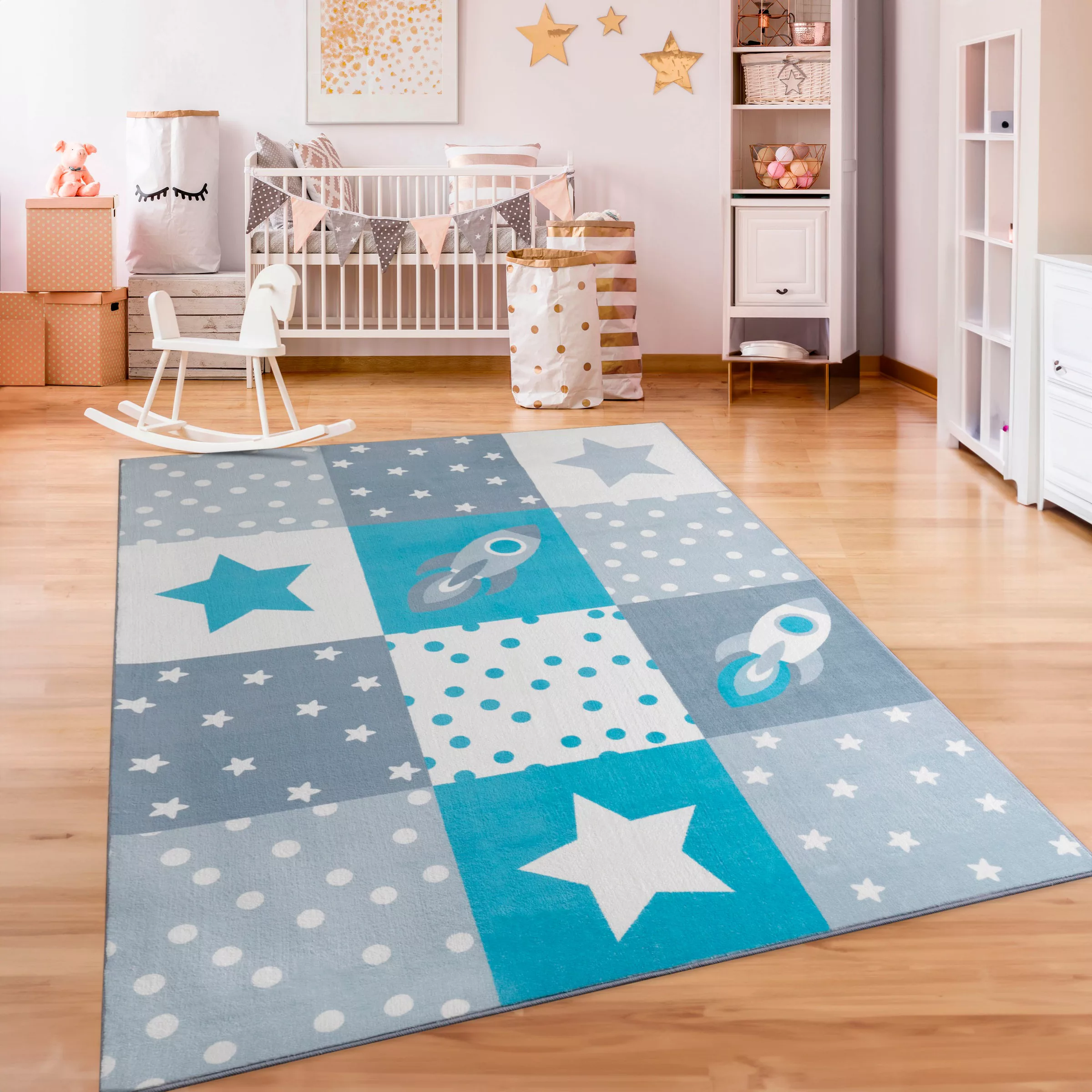 Paco Home Kinderteppich »Eliz 395«, rechteckig, 12 mm Höhe, Kurzflor, Spiel günstig online kaufen