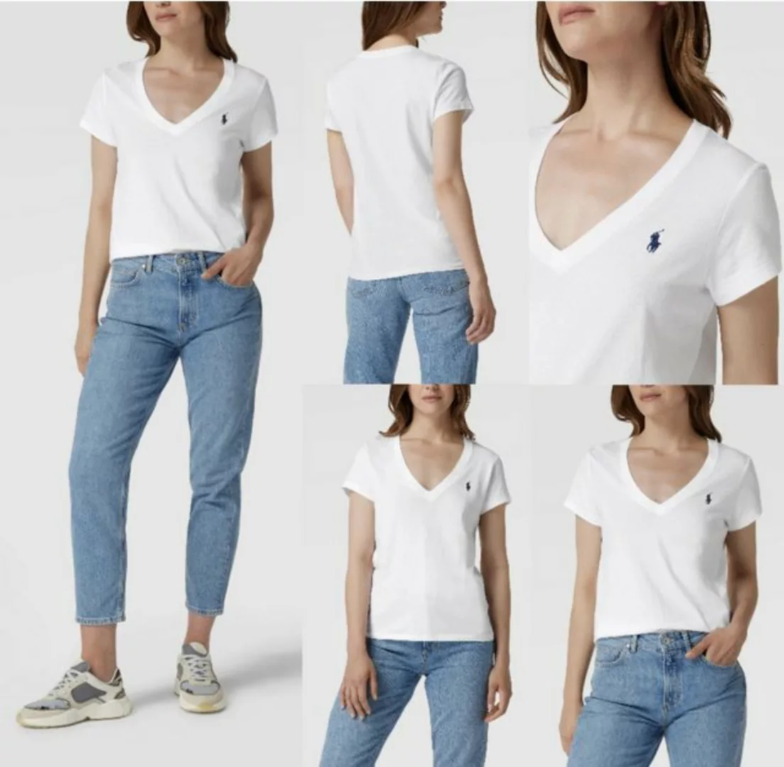 Ralph Lauren T-Shirt POLO RALPH LAUREN V-Neck Tee T-Shirt Pony Logo V-Krage günstig online kaufen