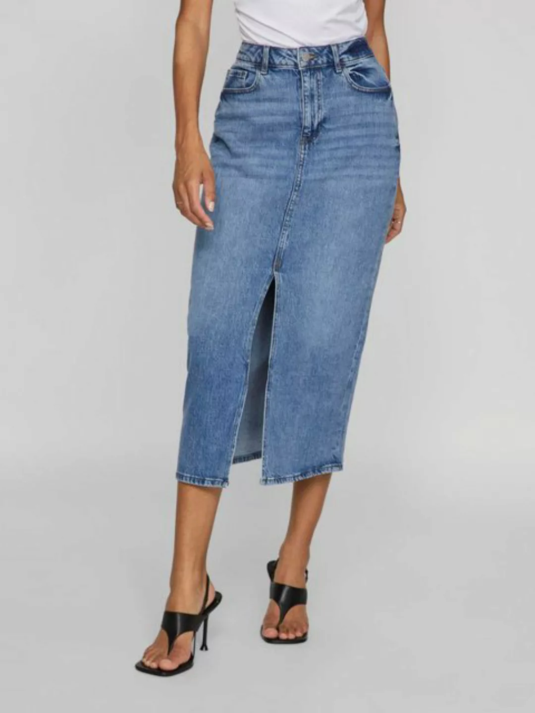 Vila Jeansrock VIJAF HW MIDI DENIM SKIRT-NOOS günstig online kaufen