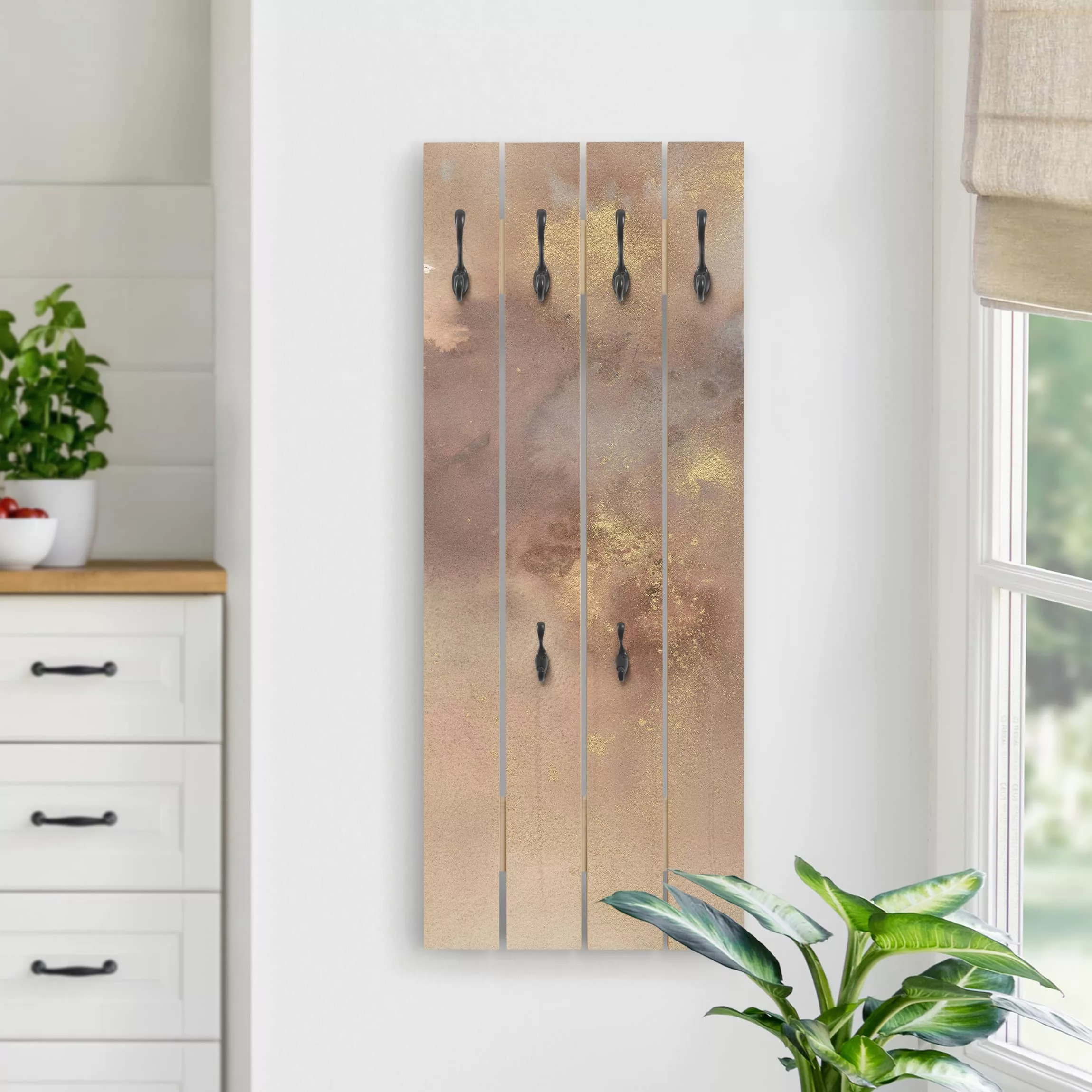 Wandgarderobe Holzpalette Abstrakt Himmelsträumerei I günstig online kaufen