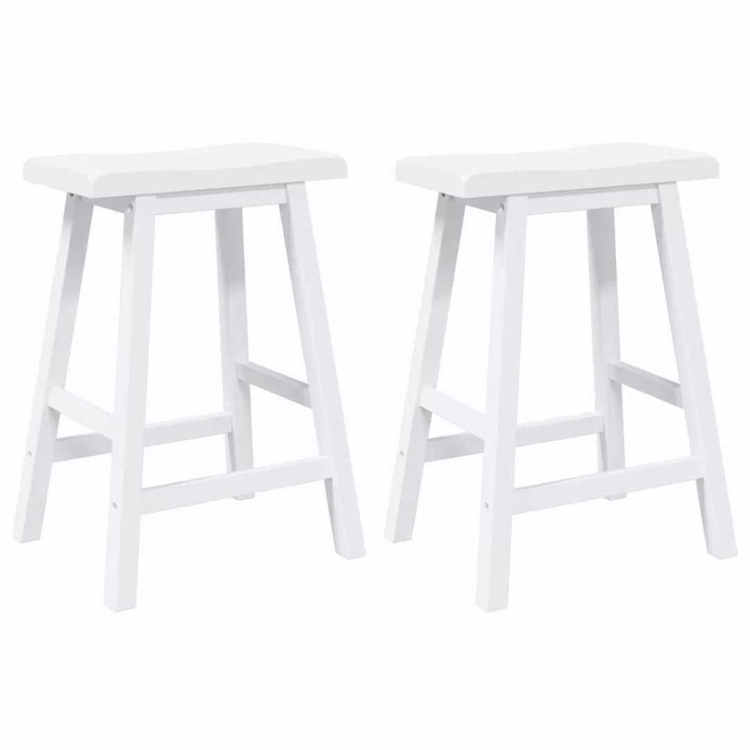 vidaXL Barhocker Barhocker 2 Stk. Weiß günstig online kaufen