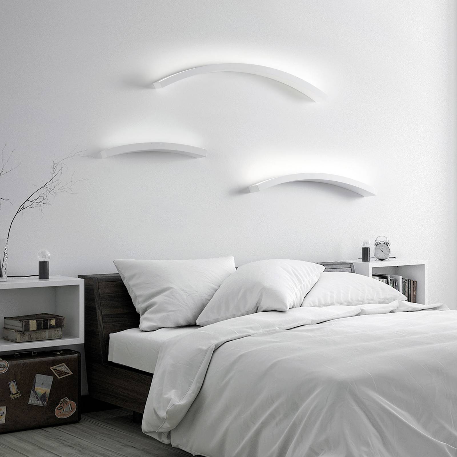 LED-Wandleuchte Melossia, oben strahlend, 101 cm günstig online kaufen