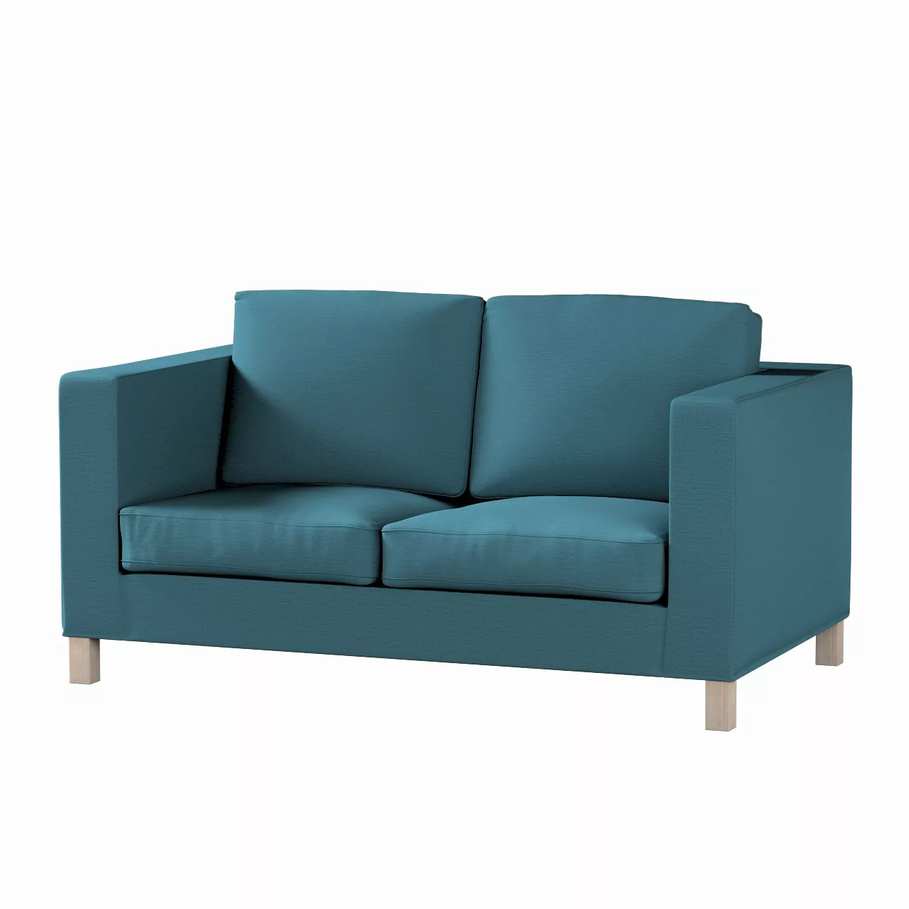Bezug für Karlanda 2-Sitzer Sofa nicht ausklappbar, kurz, dunkelblau, 60cm günstig online kaufen