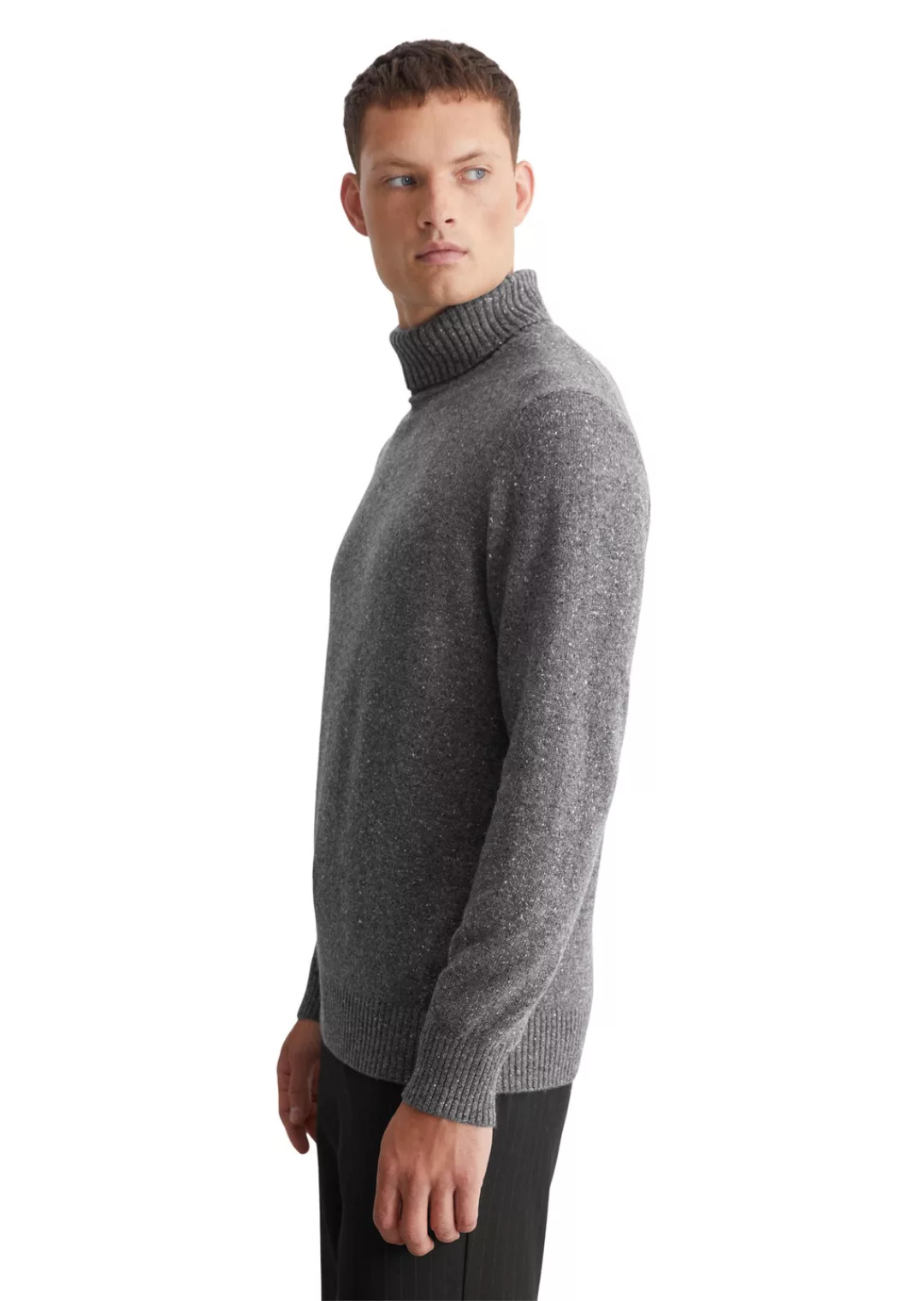 Marc OPolo Rollkragenpullover "aus gesprenkeltem Tweedgarn" günstig online kaufen