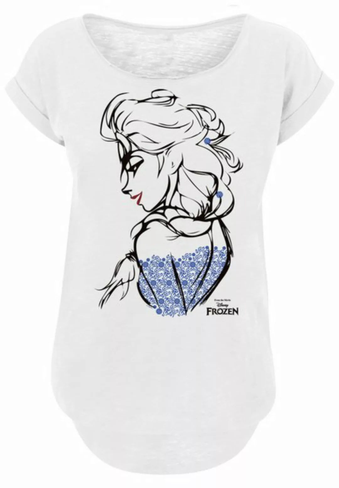 F4NT4STIC T-Shirt "Frozen Elsa Sketch Mono", Print günstig online kaufen