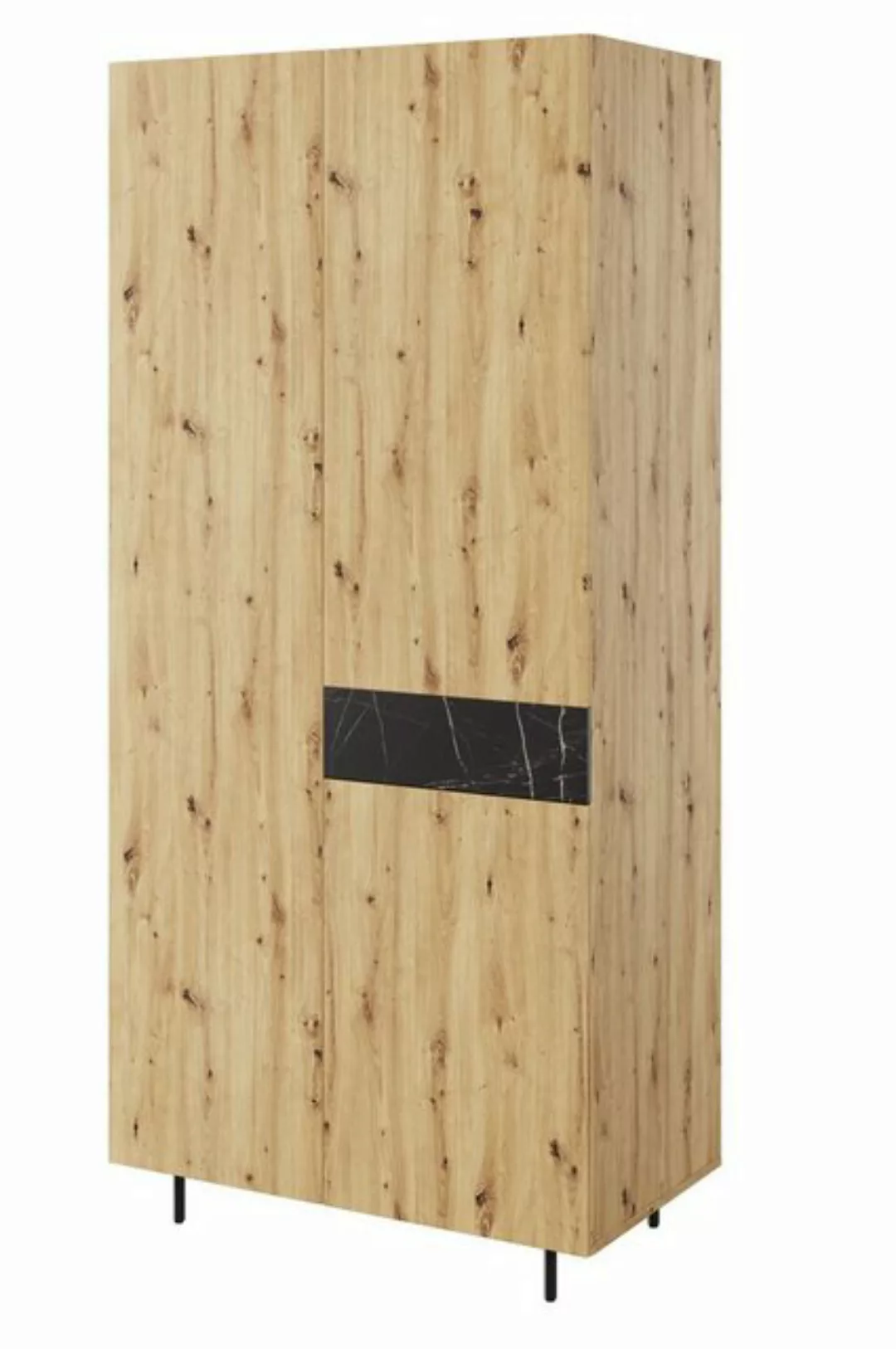 Feldmann-Wohnen Kleiderschrank Marmo (mit Türen, mit Einlegeböden, 1-St., p günstig online kaufen