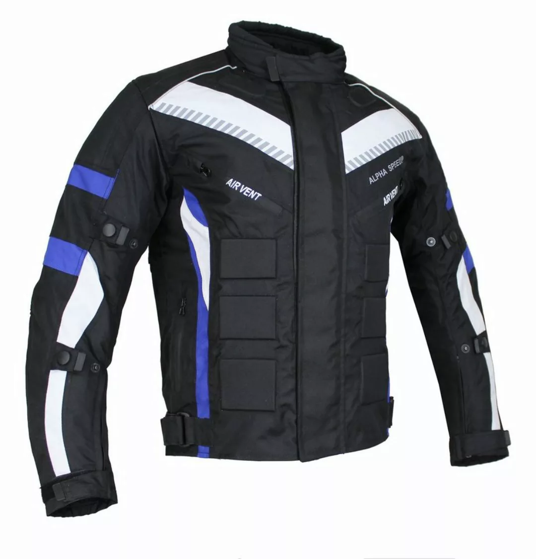 Alpha Speeds Motorradjacke Herren Motorrad Biker Textil Jacke Wasserdicht J günstig online kaufen