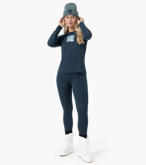 SUPER.NATURAL Sweatshirt für Damen, Merino ALMOST DONE Skitour Motiv, Berge günstig online kaufen