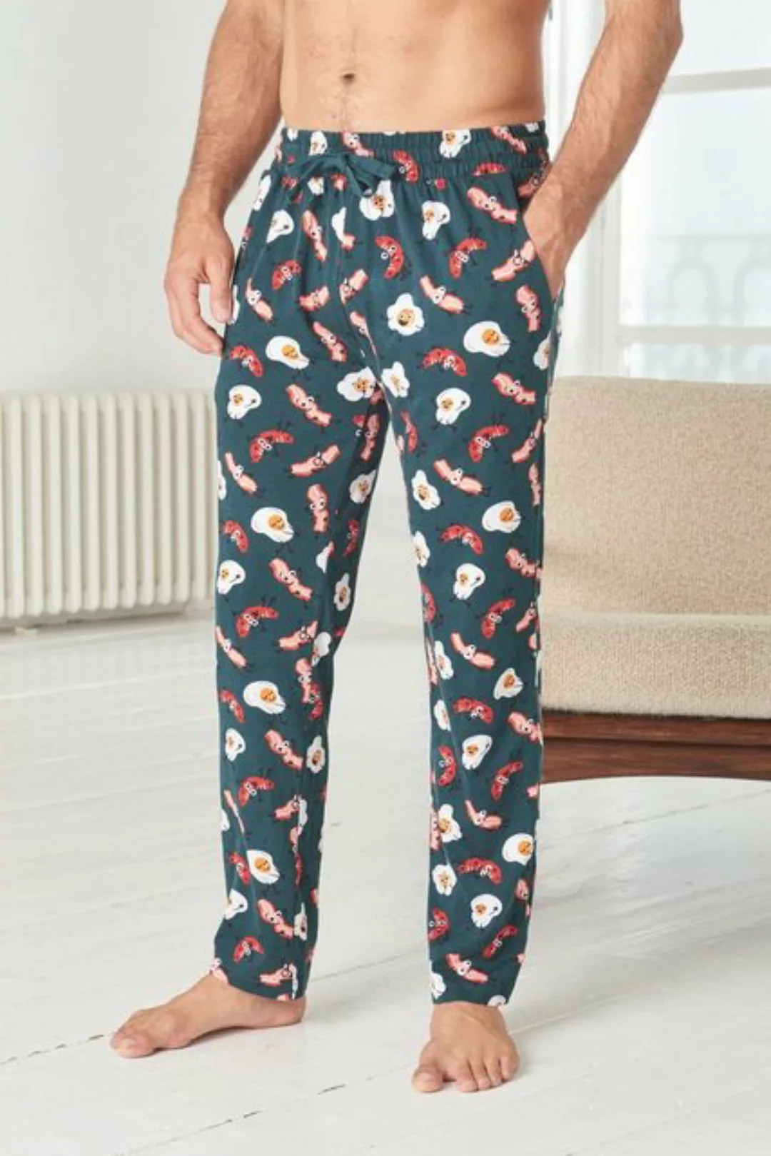 Next Pyjamahose Pyjamahose mit Frühstücksmotiv (1-tlg) günstig online kaufen