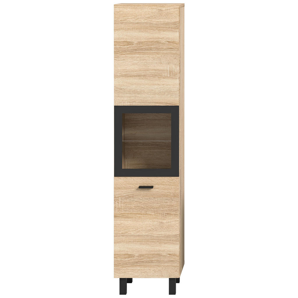 xonox.home Hochschrank in Eiche Sonoma - 30x125x29cm (BxHxT) günstig online kaufen