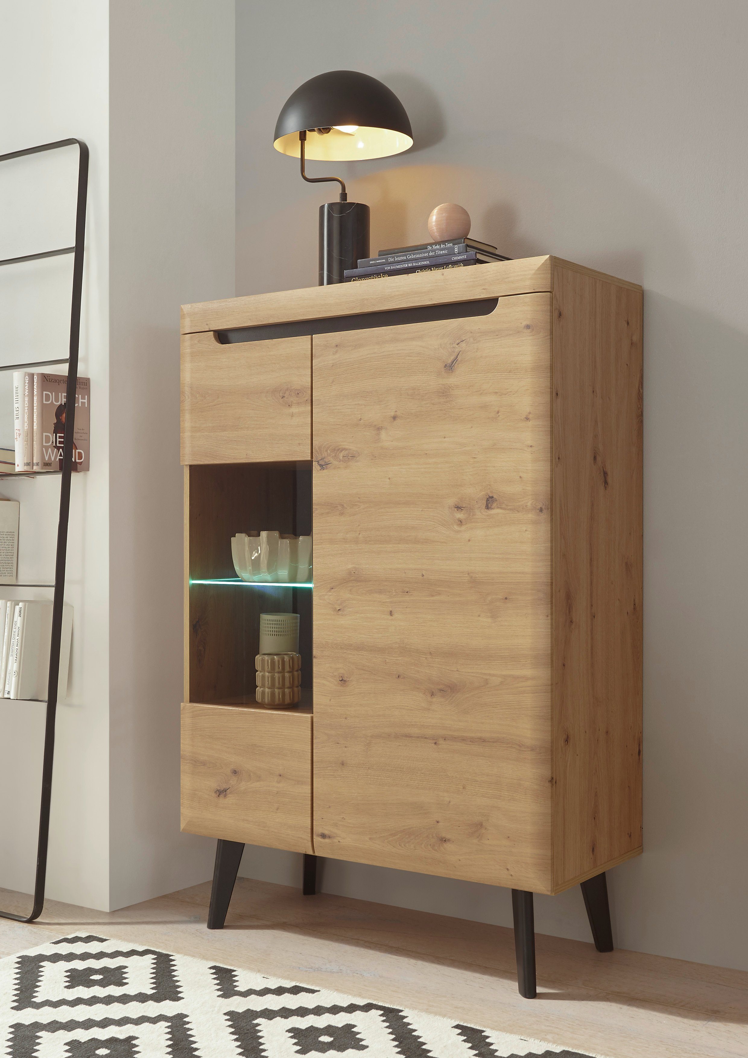 INOSIGN Vitrine "Torge, Hochschrank, Glasvitrine, Standvitrine, Vitrinensch günstig online kaufen