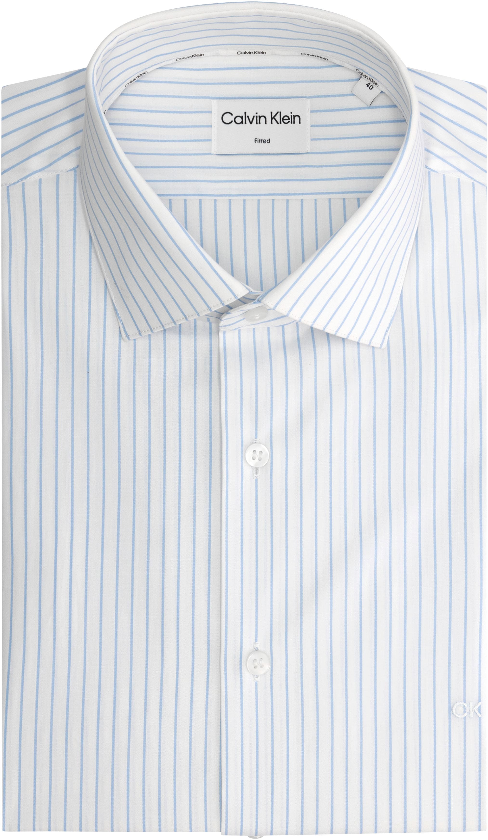 Calvin Klein Langarmhemd THERMO TECH STRIPE FITTED SHIRT günstig online kaufen