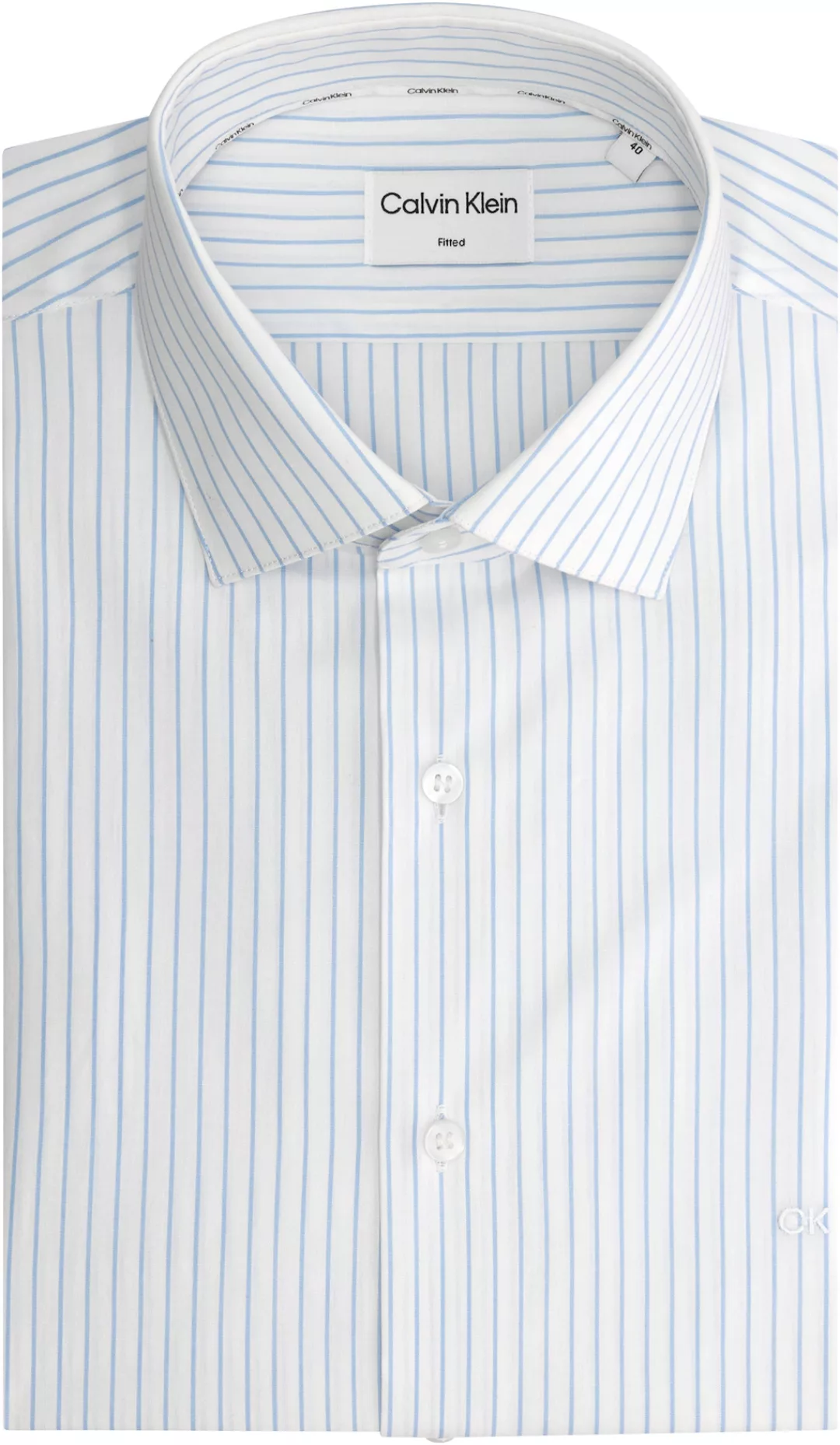 Calvin Klein Langarmhemd "THERMO TECH STRIPE FITTED SHIRT" günstig online kaufen