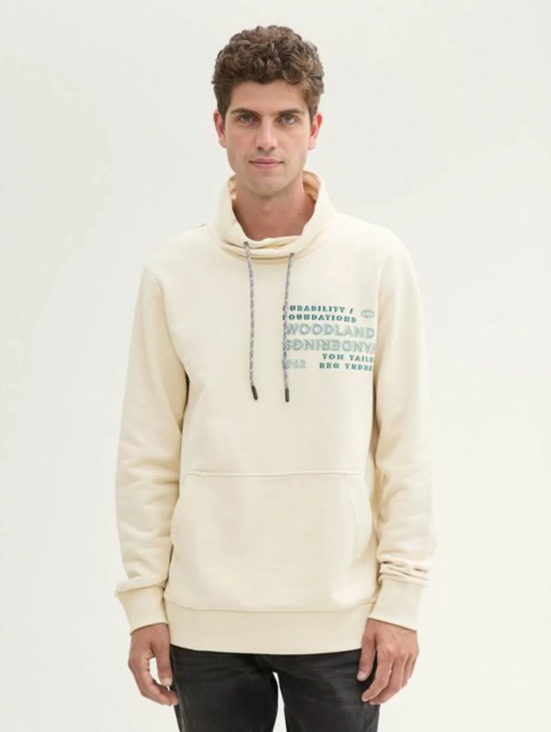 TOM TAILOR Sweatshirt Sweatshirt mit Textprint günstig online kaufen