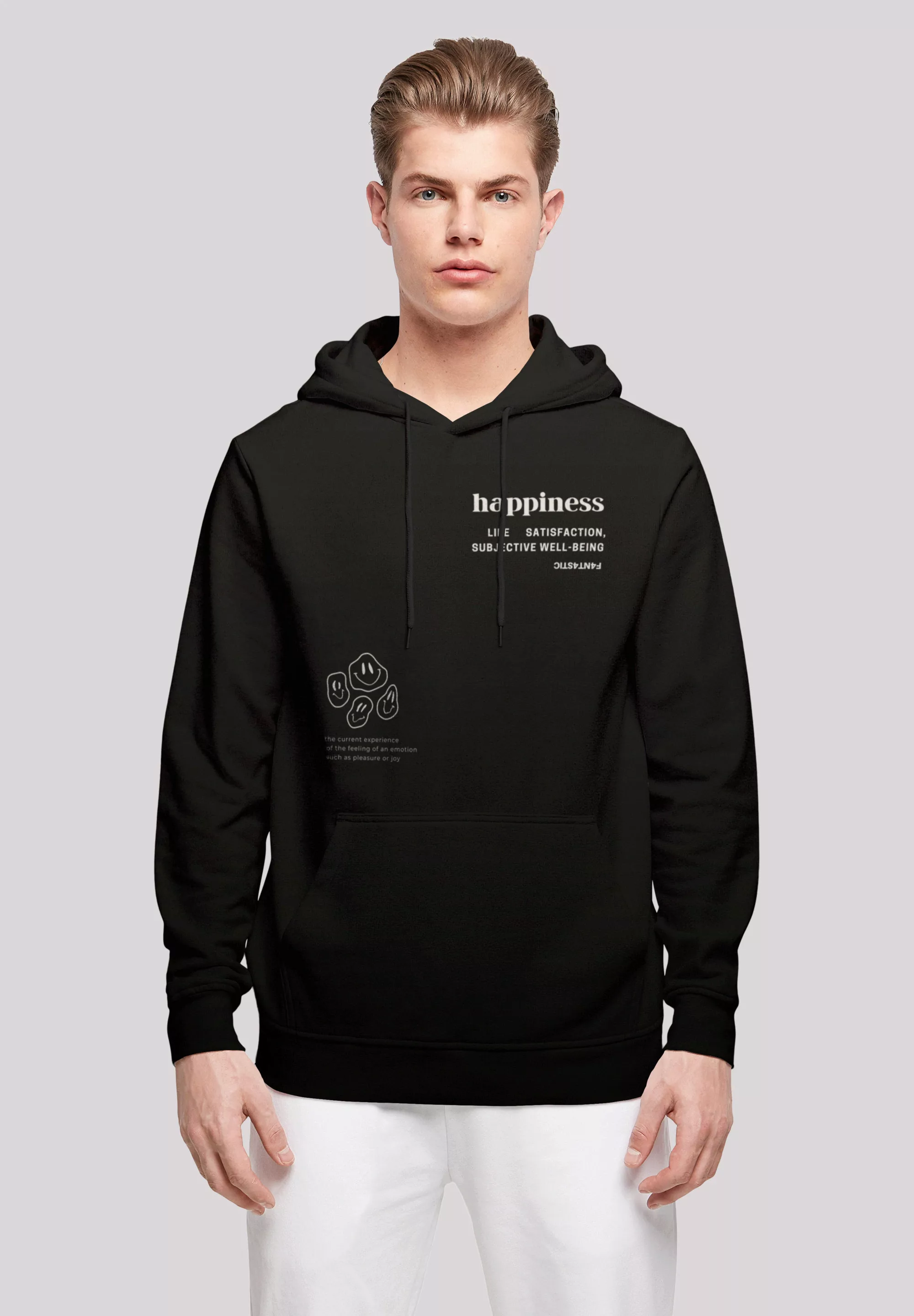 F4NT4STIC Kapuzenpullover "happiness HOODIE UNISEX", Print günstig online kaufen