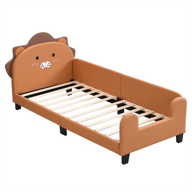 XDeer Jugendbett Kinderbett 90*200 Lattenrost mit Kopfteil Kinderbett, Löwe günstig online kaufen