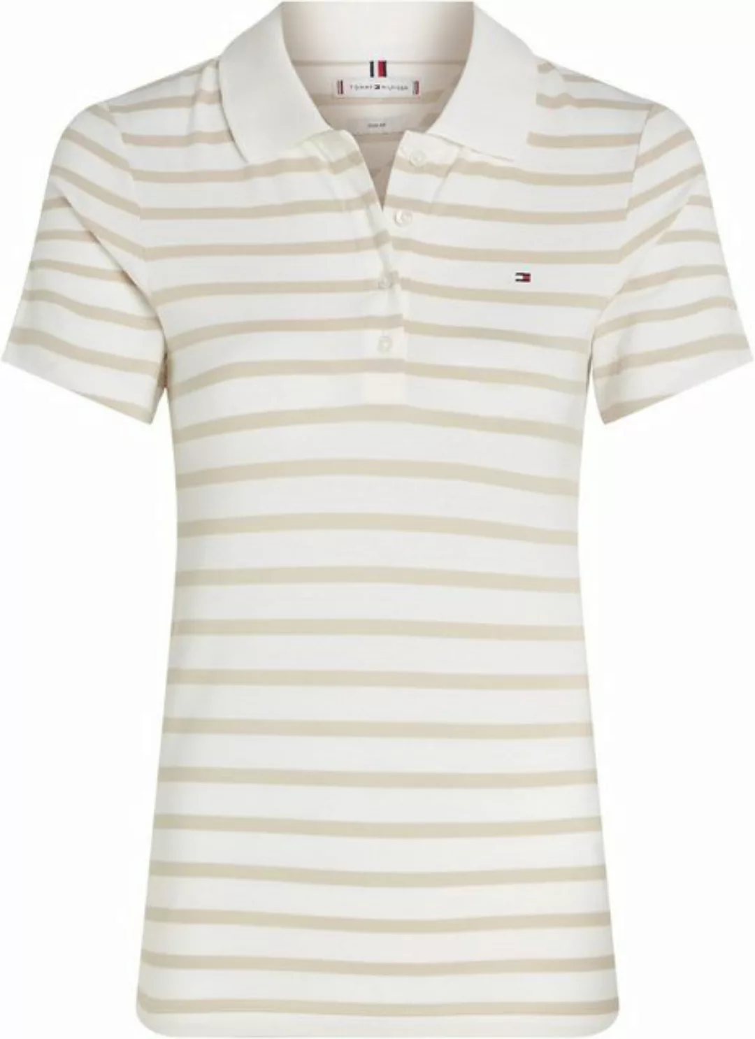 Tommy Hilfiger Poloshirt 1985 SLIM PIQUE STRIPE POLO SS mit gestickter Tomm günstig online kaufen