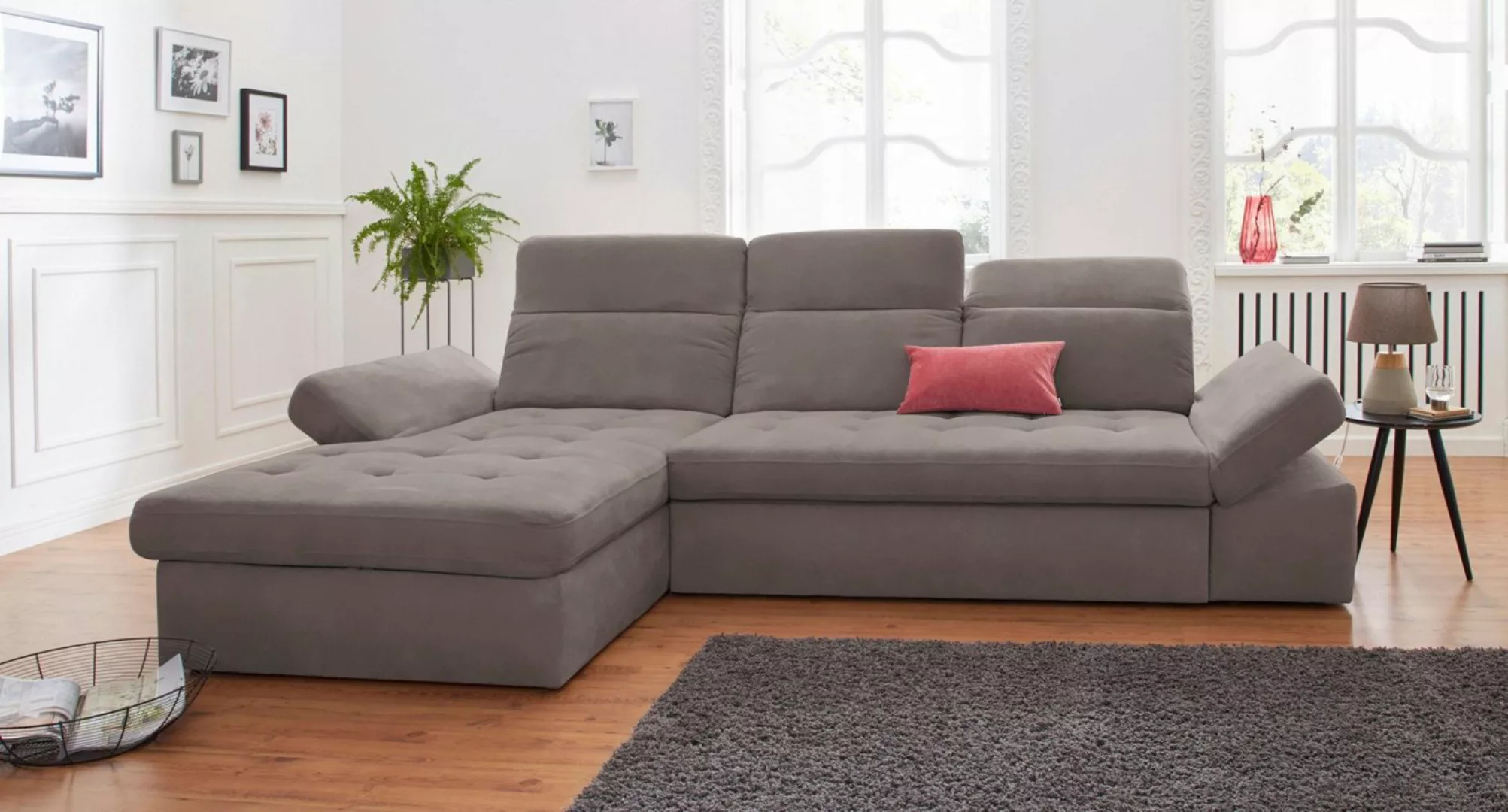 sit&more Ecksofa "Stardust L-Form", wahlweise mit Bettfunktion und Bettkast günstig online kaufen