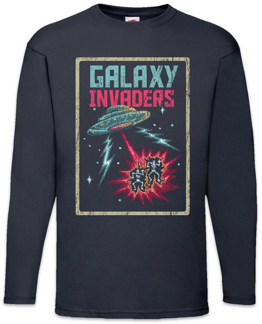 Urban Backwoods Langarmshirt Pixel Galaxy Invaders Langarm T-Shirt Gamer Ga günstig online kaufen