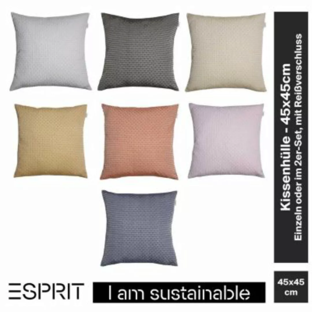 Esprit Kissenbezug »Square«, (1 St.) günstig online kaufen
