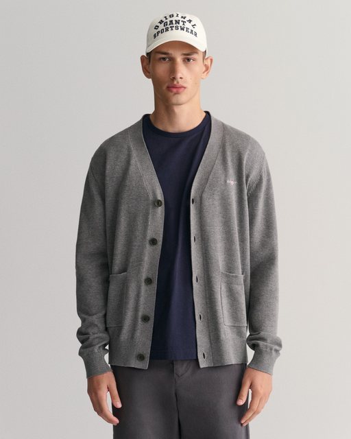 Gant Strickjacke (1-tlg) Plain/ohne Details günstig online kaufen