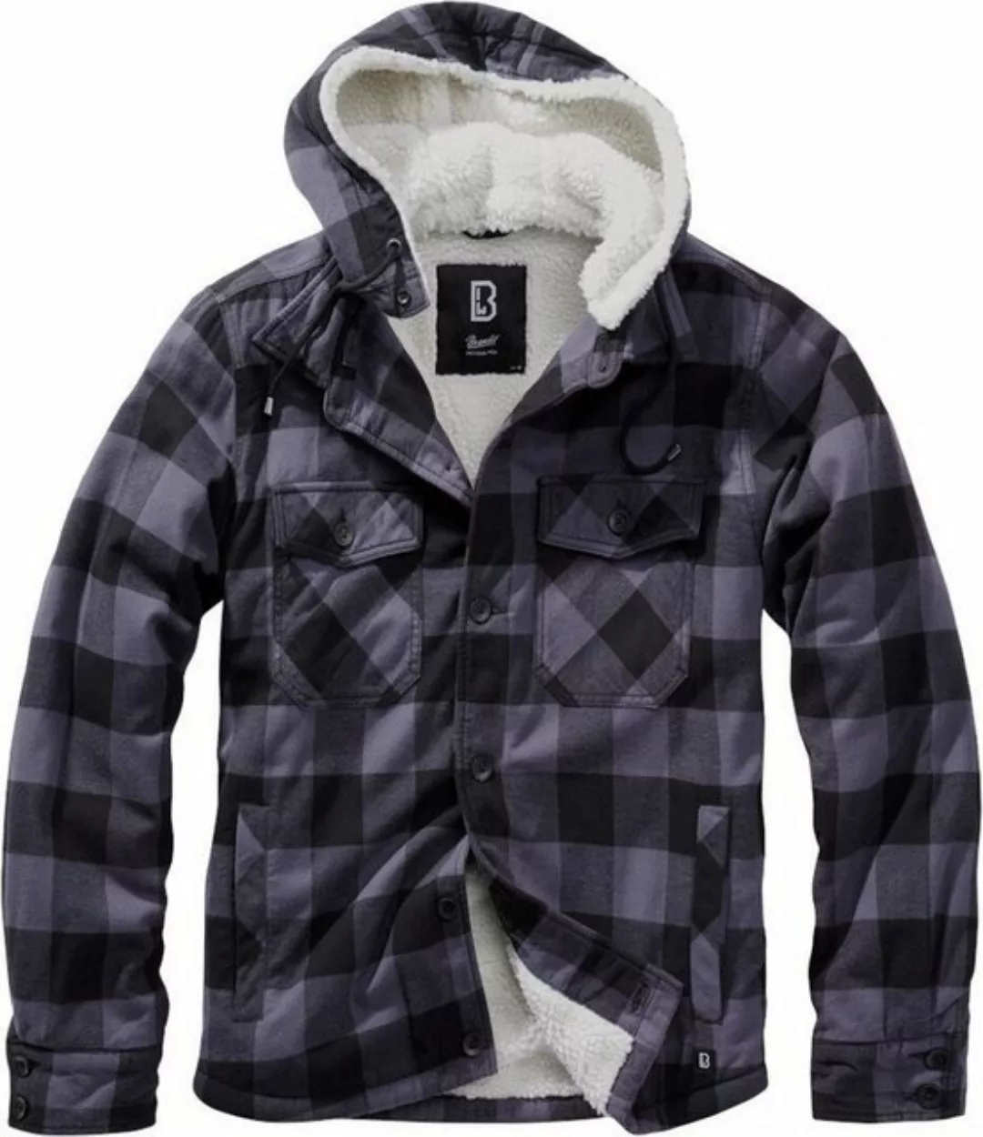 Brandit Outdoorjacke Brandit Lumber Check Shirt Hooded günstig online kaufen