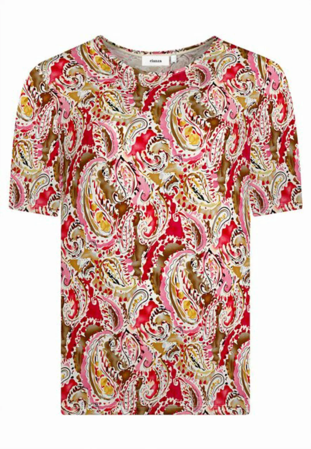 elanza T-Shirt Shirt mit Ornament-Print in Pink/Beige (1-tlg) günstig online kaufen