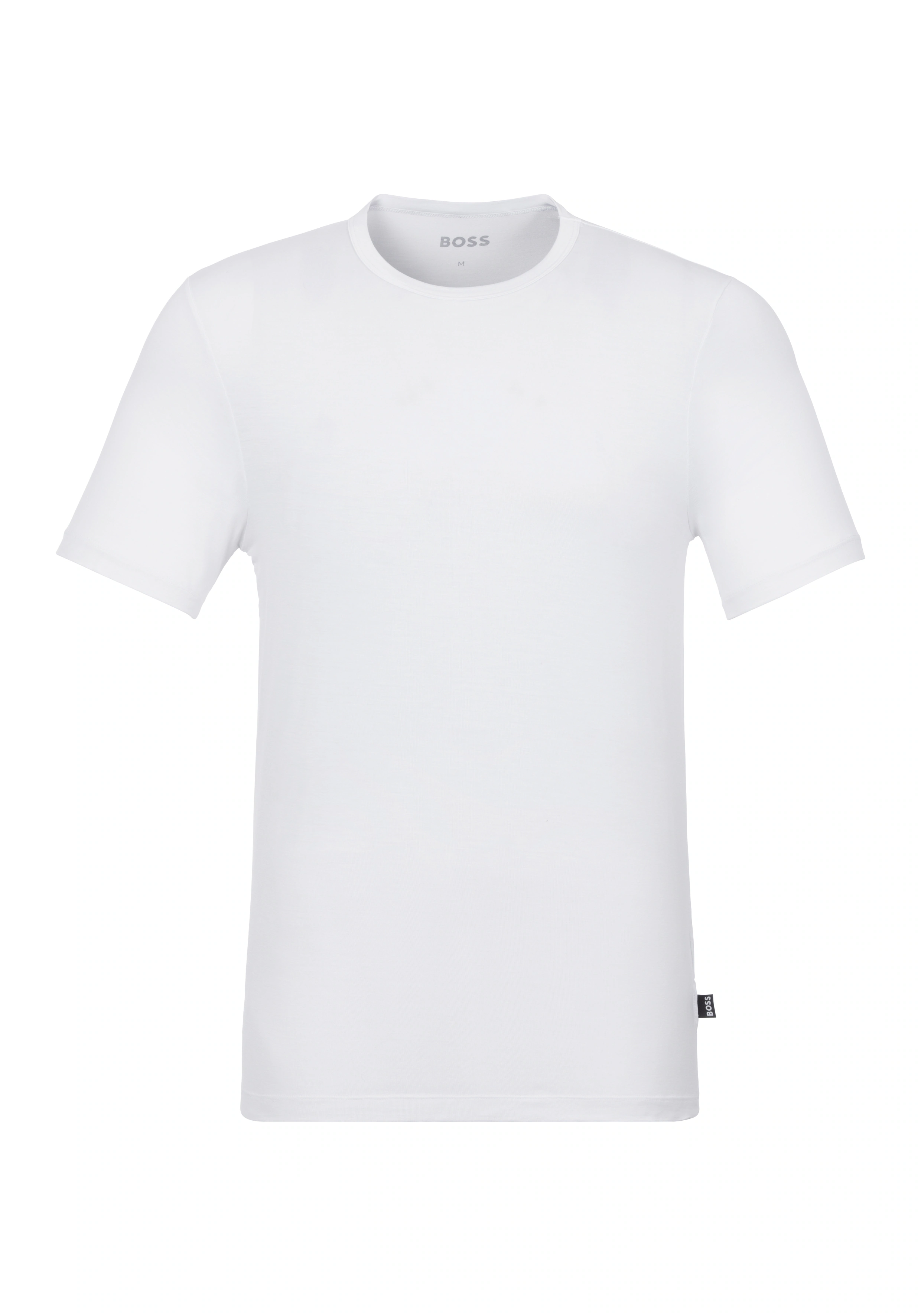 BOSS T-Shirt "TShirt RN 3P Natura", einfarbiges T-Shirt mit Markenlabel günstig online kaufen