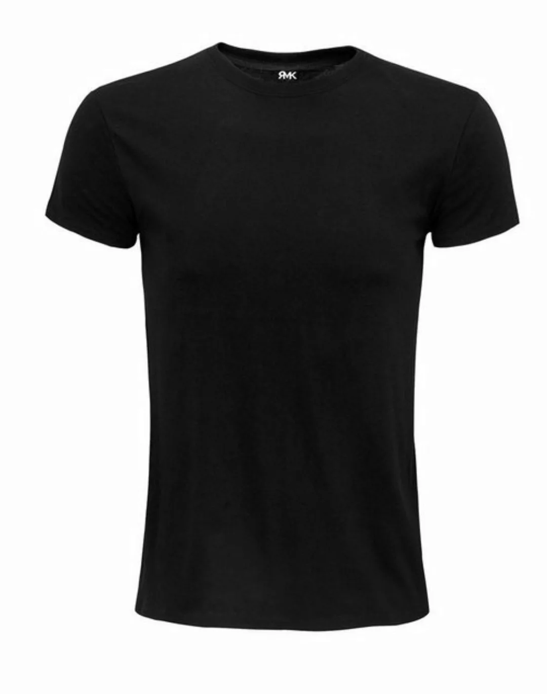 RMK T-Shirt Damen Shirt Top elegant kurzarm Rundhals Ausschnitt Uni aus hal günstig online kaufen