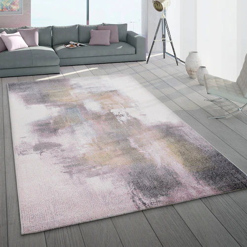 Paco Home Teppich »Mero 107«, rechteckig, Kurzflor, modernes Design, Pastel günstig online kaufen