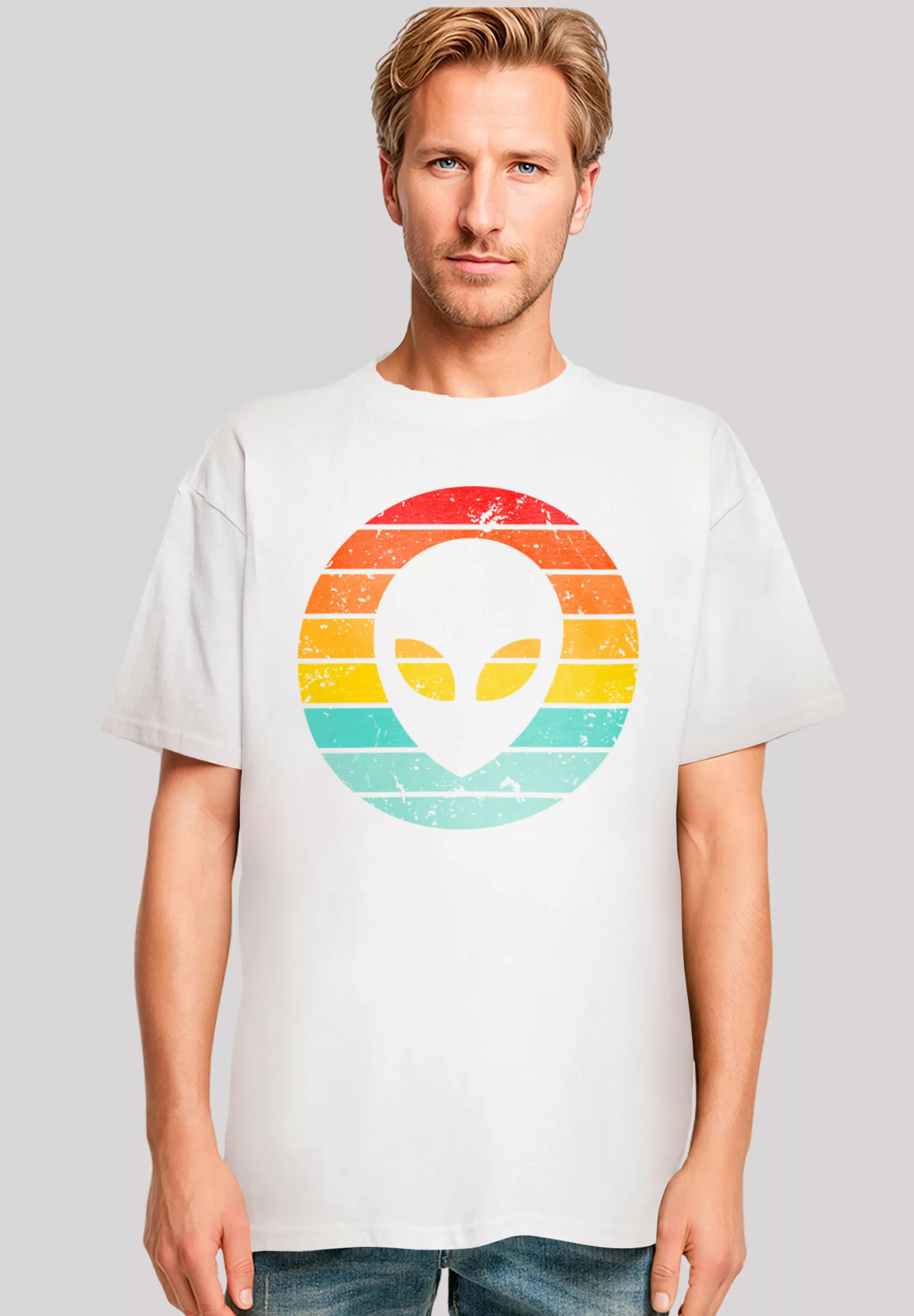 F4NT4STIC T-Shirt "Alien Retro Sonnenuntergang", Premium Qualität günstig online kaufen