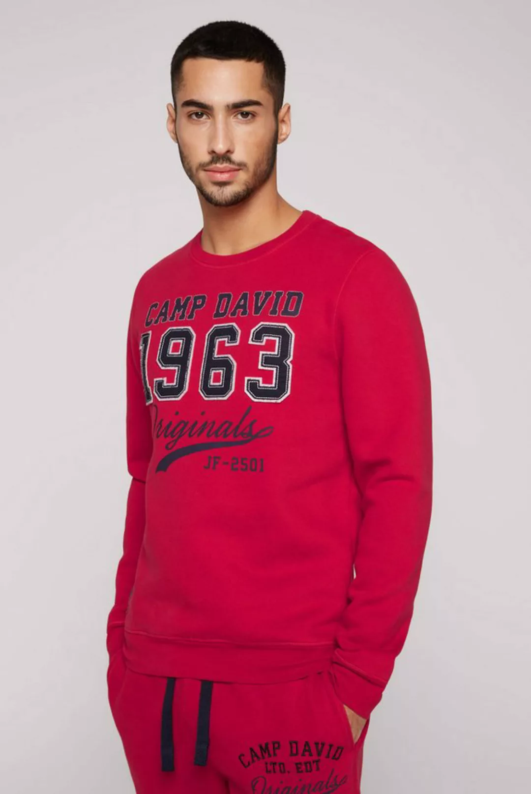 CAMP DAVID Sweater mit weicher Innenseite günstig online kaufen