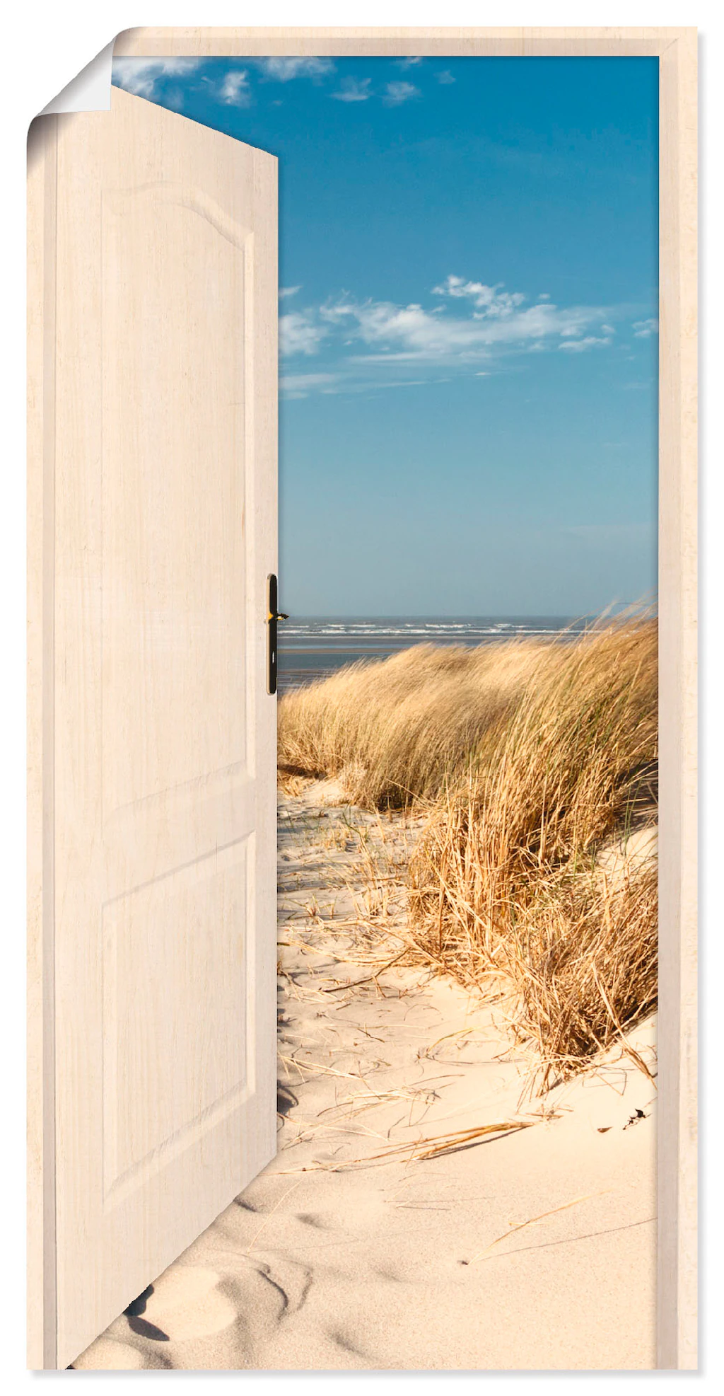 Artland Wandbild "Nordseestrand auf Langeoog", Strand, (1 St.), als Poster, günstig online kaufen