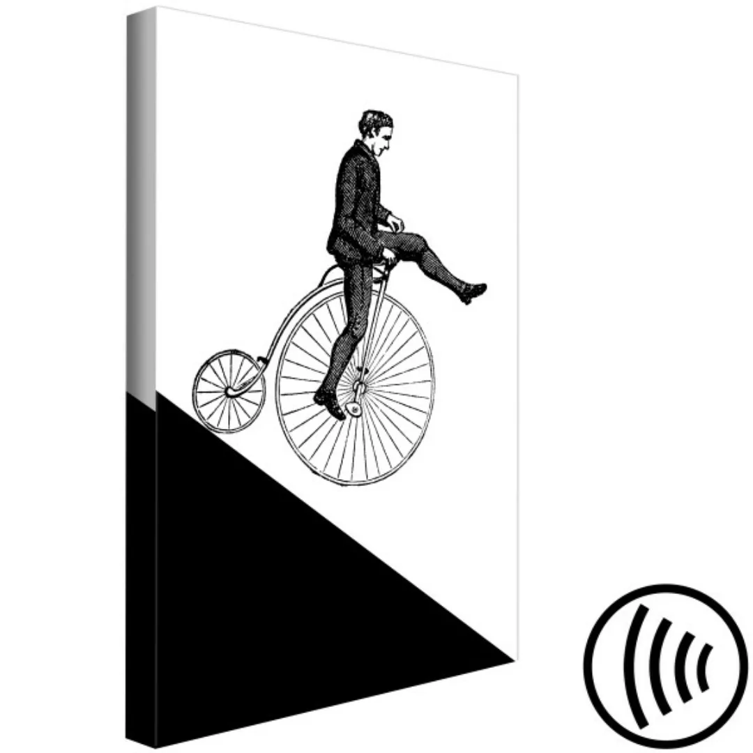 Bild auf Leinwand Cyclist (1 Part) Vertical XXL günstig online kaufen