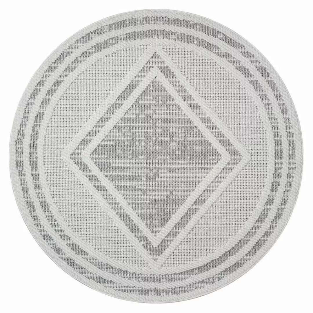 Carpet City Teppich »LINDO 8853«, rund, 11 mm Höhe, Kurzflor, Hochtief-Must günstig online kaufen