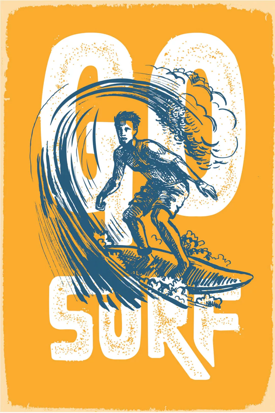 queence Metallbild »Go Surf«, (1 St.), Stahlschilder günstig online kaufen