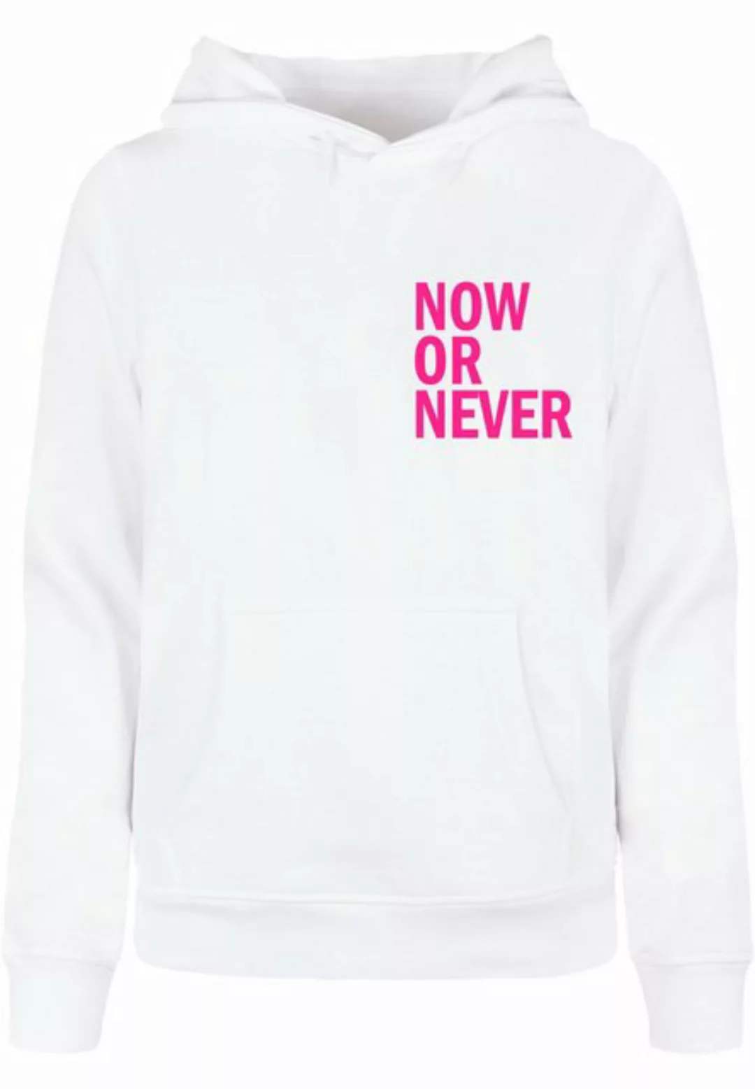 Merchcode Kapuzenpullover Merchcode Damen Ladies Now Or Never Basic Hoody ( günstig online kaufen