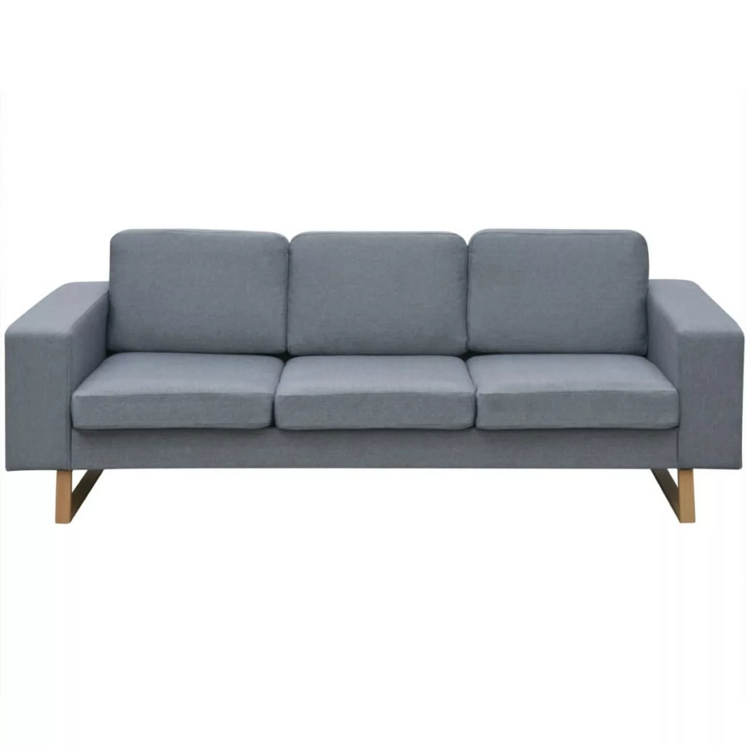 3-sitzer Sofa Stoff Hellgrau günstig online kaufen