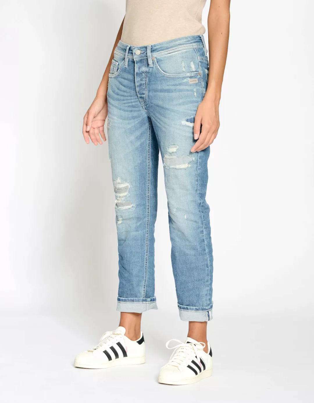GANG Boyfriend-Jeans "94NICA CROPPED", mit geraden und verkürzten Beinverla günstig online kaufen