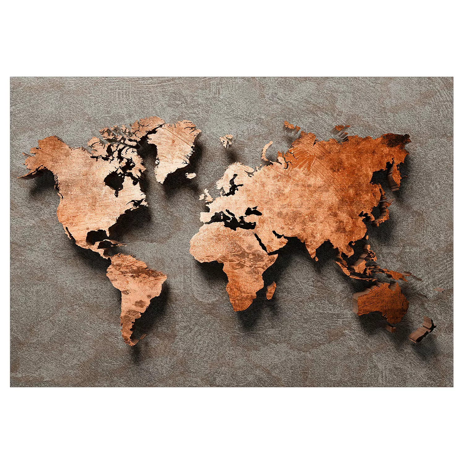 Fototapete - Copper Map günstig online kaufen