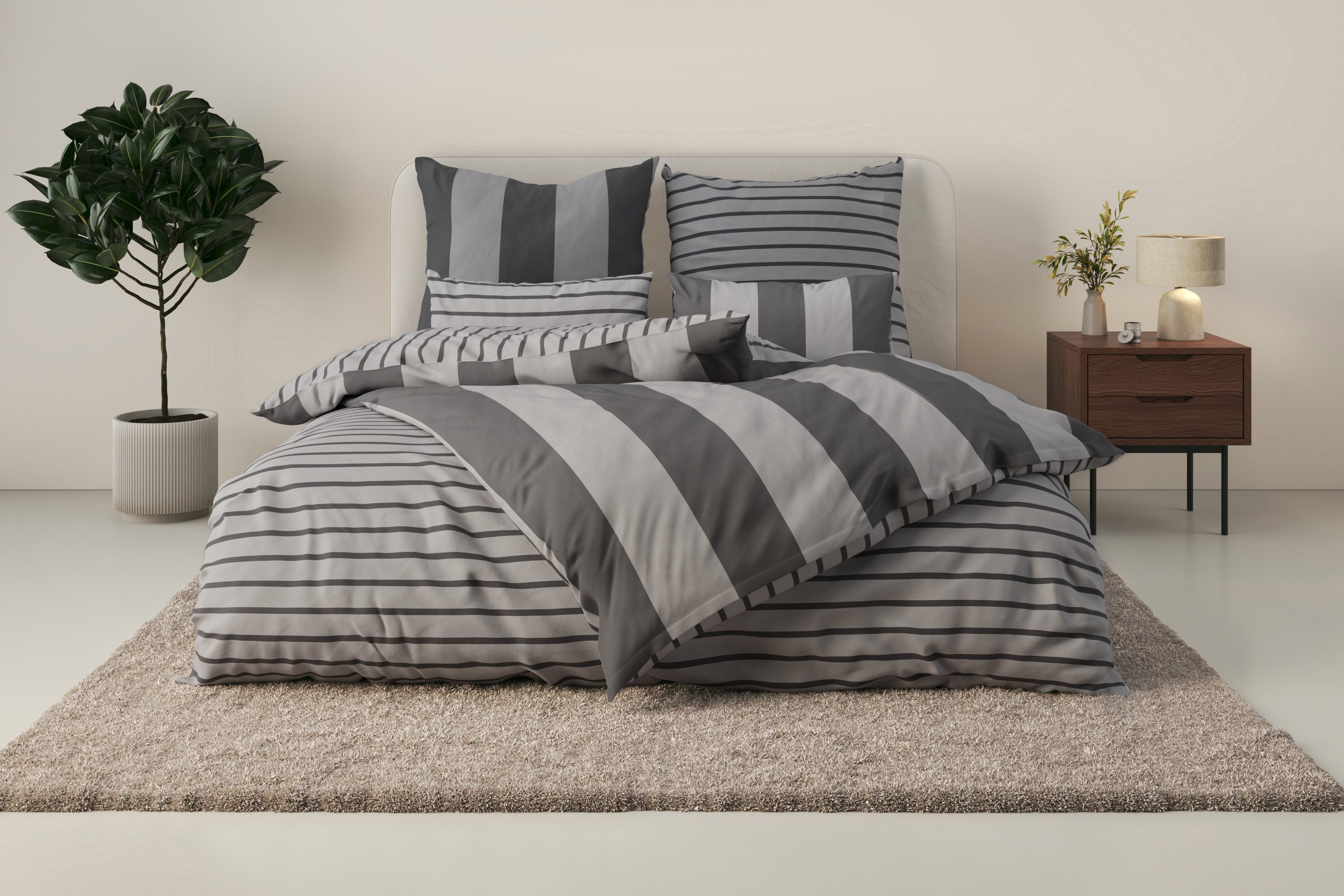 Home affaire Bettwäsche Sari, Linon, 2 günstig online kaufen